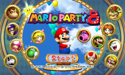 Mario Party 8 – Nintendo Wii (Wii) party board mini-game multiplayer video game title screen