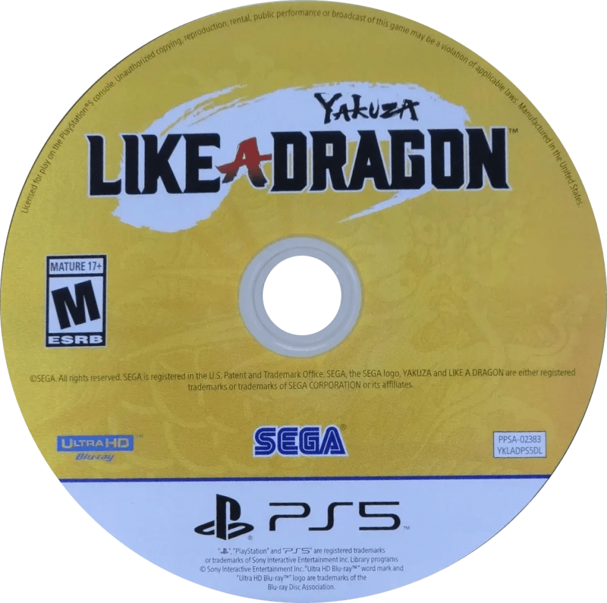 Yakuza Like a Dragon PS5 game featuring turn-based RPG combat, cinematic storytelling, and an immersive modern crime drama adventure disk