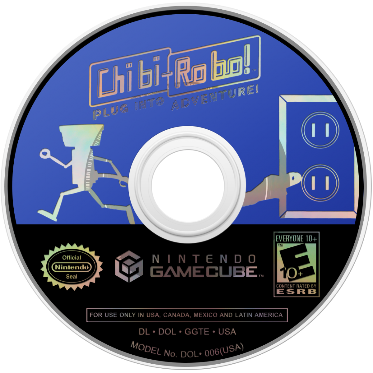 Chibi Robo for GameCube featuring charming action adventure gameplay centered around a tiny household robot disc 