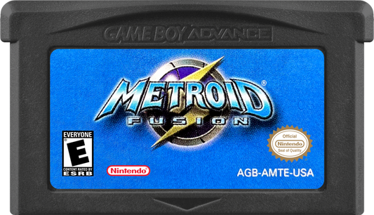 Metroid: Fusion – Game Boy Advance (GBA) Front Cartridge Art for this Video Game