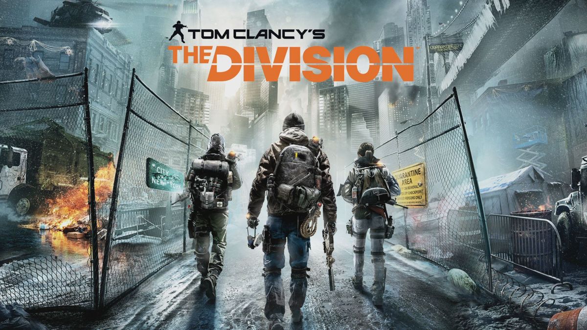 Tom Clancy's The Division – PlayStation 4 (PS4) video game title screen, online action role-playing shooter.