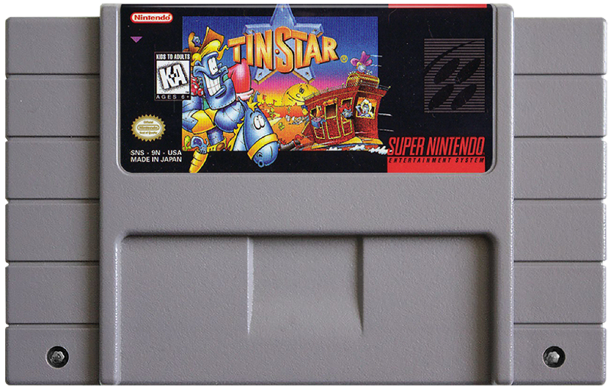 Tin Star cartridge for Super Nintendo Entertainment System (SNES) retro video game