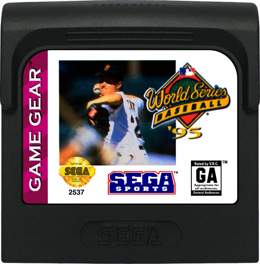 World Series Baseball 95 cartridge for Sega Game Gear (GG) video game