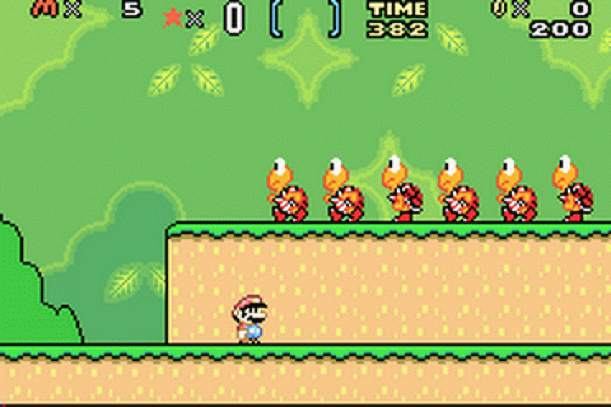 Super Mario Advanced 2: Super Mario World cover art for Game Boy Advance (GBA) video game gameplay