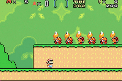 Super Mario Advanced 2: Super Mario World cover art for Game Boy Advance (GBA) video game gameplay