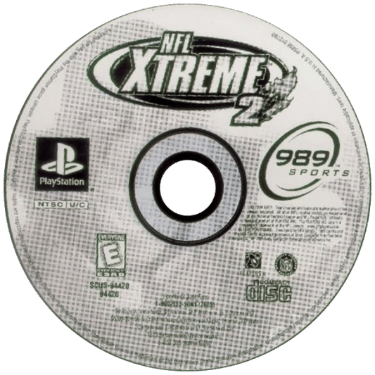 NFL Xtreme 2 disc for PlayStation 1 (PS1) video game