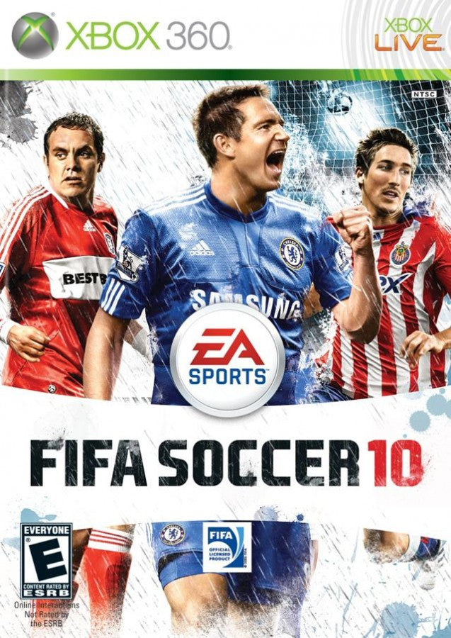 FIFA Soccer 10 cover art for Xbox 360 (X360) sports soccer video game