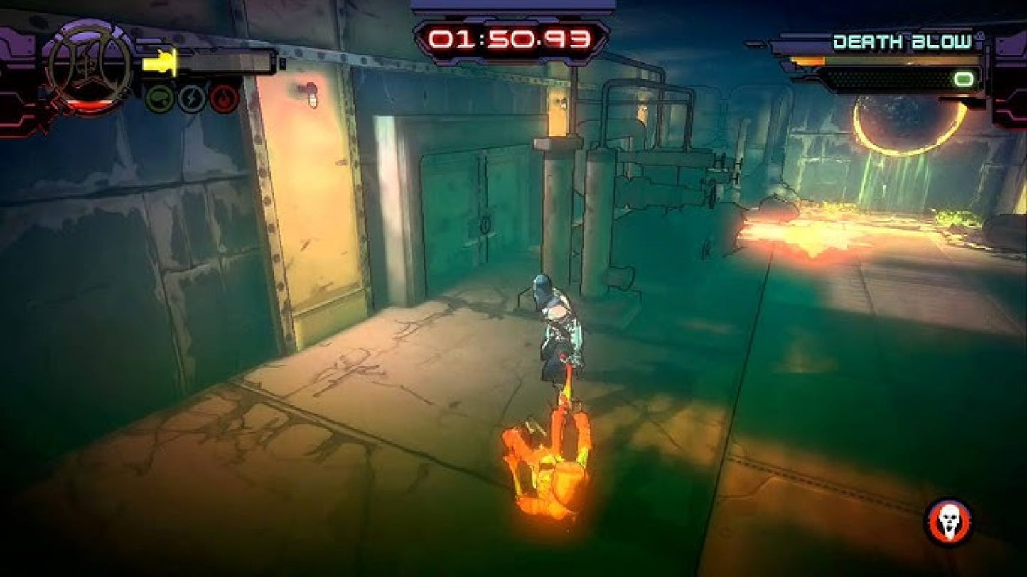 Yaiba Ninja Gaiden Z Xbox 360 action hack and slash video game zombie apocalypse cyber ninja combat gameplay screenshot