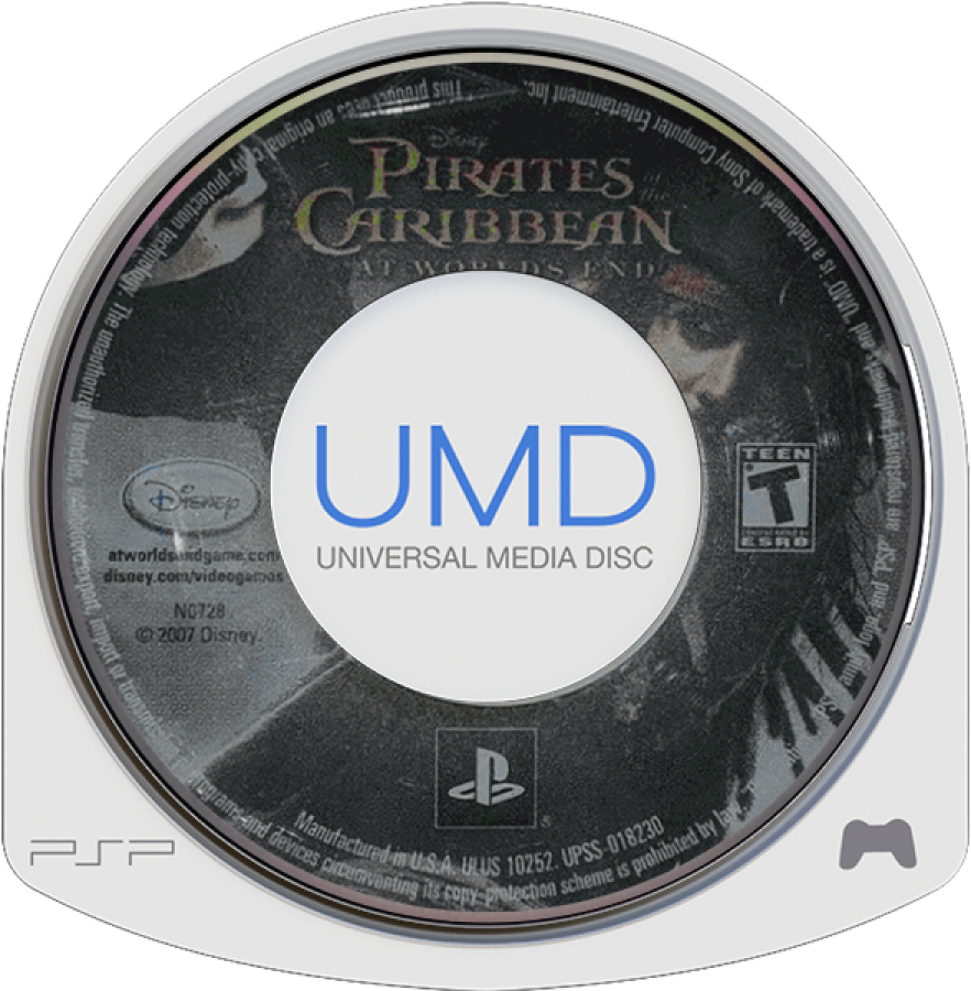 Pirates of the Caribbean At World's End cover art for PlayStation Portable (PSP) video game
