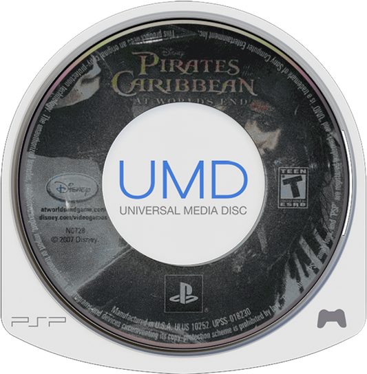 Pirates of the Caribbean At World's End cover art for PlayStation Portable (PSP) video game