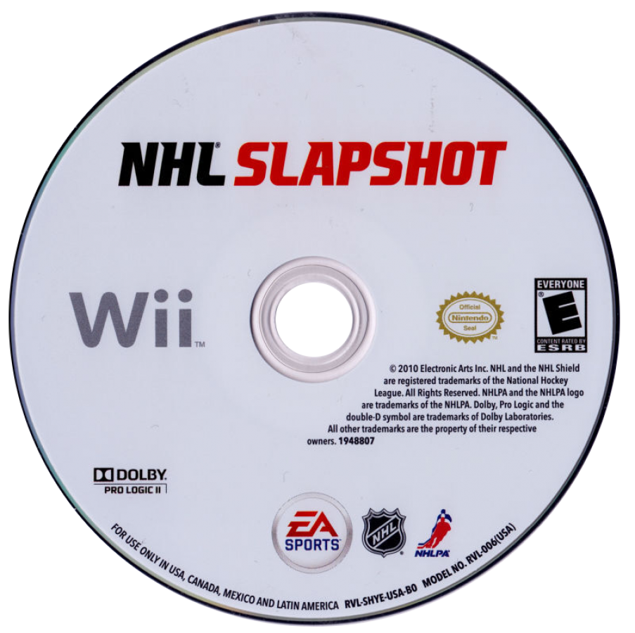 NHL Slapshot – Nintendo Wii (Wii) ice hockey motion-controlled sports simulation video game disc