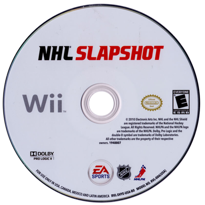 NHL Slapshot – Nintendo Wii (Wii) ice hockey motion-controlled sports simulation video game disc