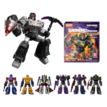 Blokees Transformers 4 inch Shining Version 03 Shattered Universe (71123) Blind Box 6-Pieces Set 0425 Collectible Figures Autobot Decepticon