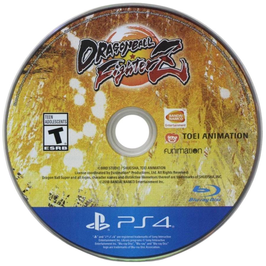 Dragon Ball FighterZ – PlayStation 4 (PS4) video game disc, fighting by Arc System Works