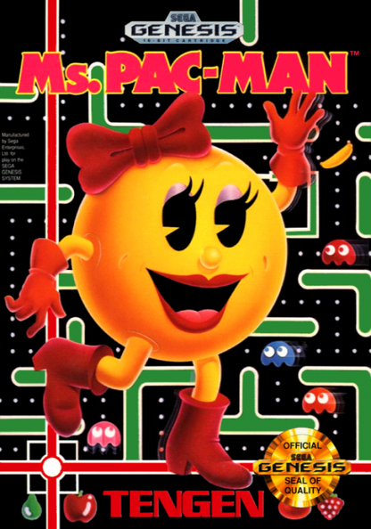 Ms. Pac-Man cover art for Sega Genesis (GEN) video game