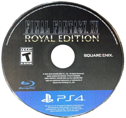 Final Fantasy XV [Royal Edition] – PlayStation 4 (PS4) video game disc, action RPG by Square Enix