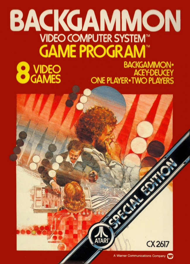 Backgammon cover art for Atari 2600 (2600) video game 
