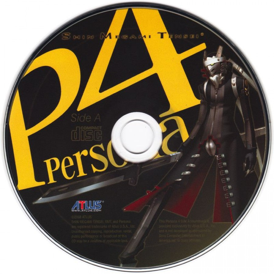 Shin Megami Tensei: Persona 4 [Includes Bonus Disc] – PlayStation 2 (PS2) video game bonus disc, Japanese role-playing game (JRPG).