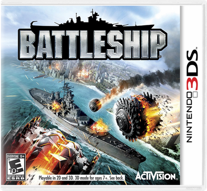 Battleship cover art for Nintendo 3DS (3DS) strategy action video game