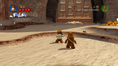 LEGO Star Wars The Complete Saga game featuring action adventure gameplay with LEGO style humor covering Episodes I through VI with character switching puzzle solving cooperative multiplayer and exploration across iconic Star Wars locations gameplay 