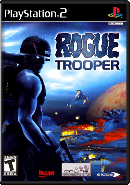 Rogue Trooper PlayStation 2 PS2 retro video game tactical shooter cover art (2006)