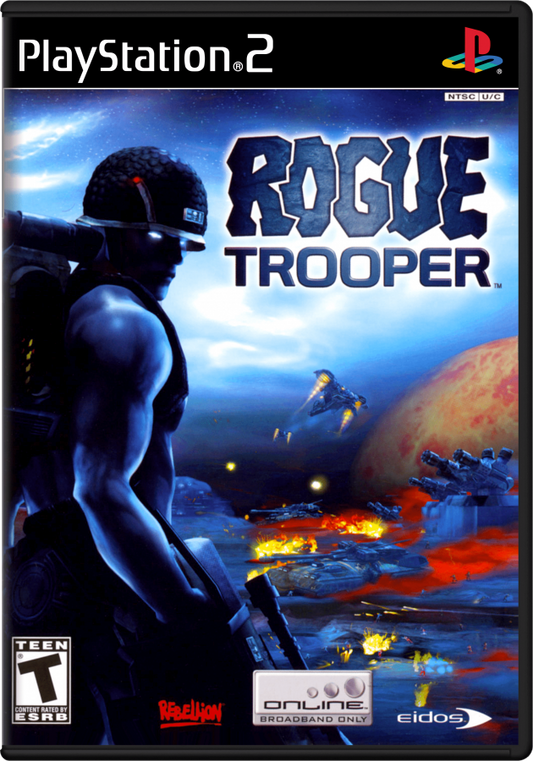 Rogue Trooper PlayStation 2 PS2 retro video game tactical shooter cover art (2006)