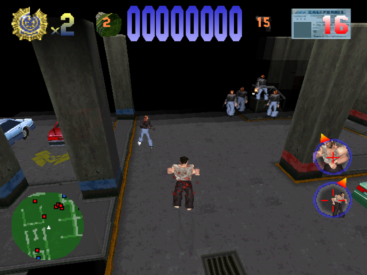 Die Hard Trilogy Greatest Hits retro action shooter game compilation for PlayStation 1 (PS1) gameplay