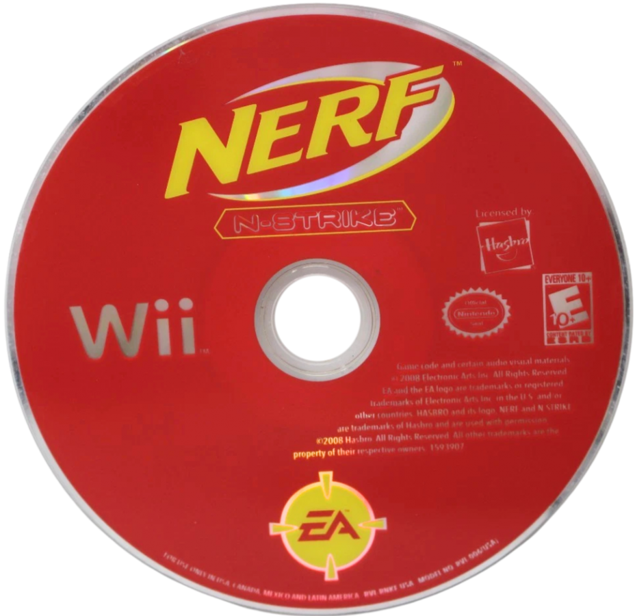 NERF N-Strike – Nintendo Wii (Wii) first-person foam blaster shooter action video game disc