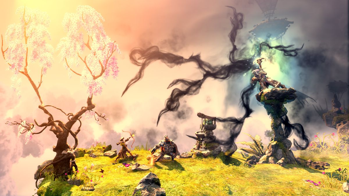 Trine: Ultimate Collection – PlayStation 4 (PS4) video game gameplay, fantasy puzzle-platformer adventure game.