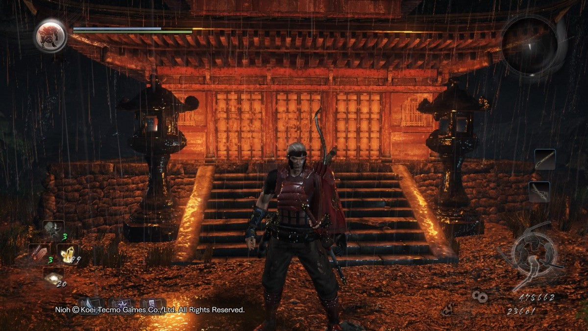 Nioh PlayStation 4 PS4 for action role playing video game fans featuring fast paced samurai combat challenging soulslike gameplay mythical Japanese folklore intense boss battles deep weapon customization character progression immersive adventure collectible gaming appeal gameplay