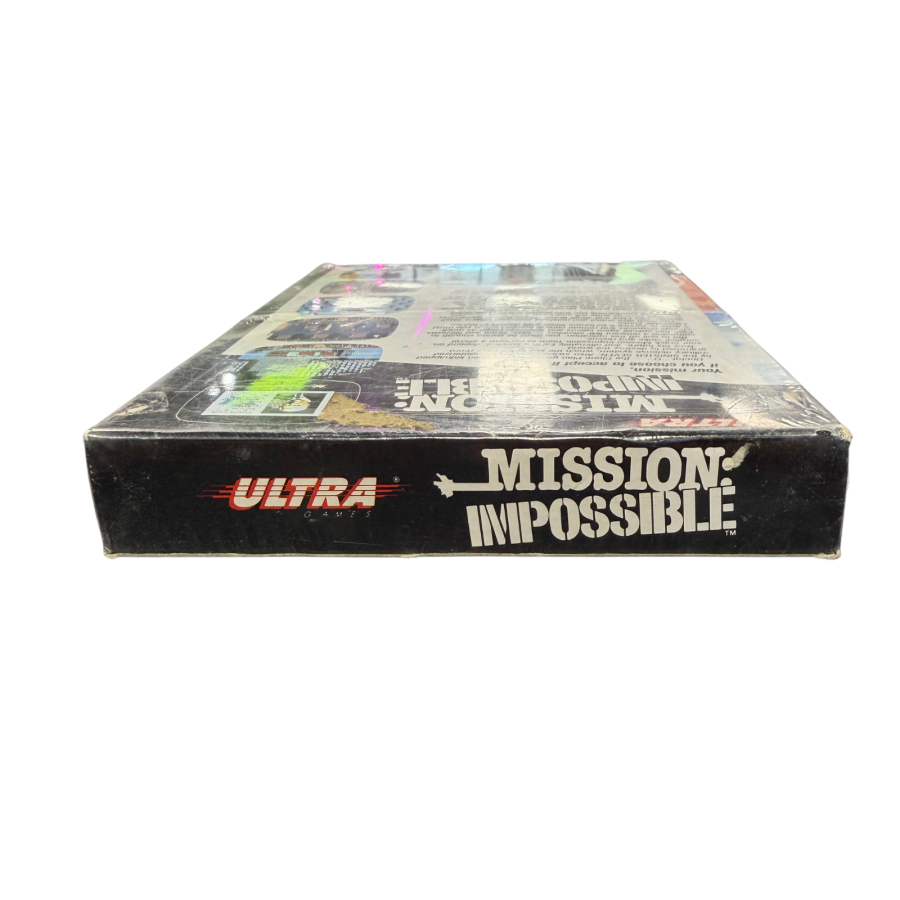 Mission Impossible Nintendo Entertainment System NES for action adventure video game fans featuring secret agent missions espionage gameplay enemy encounters stealth action weapons puzzle solving challenging levels and classic Nintendo Entertainment System gaming collectible appeal top flap