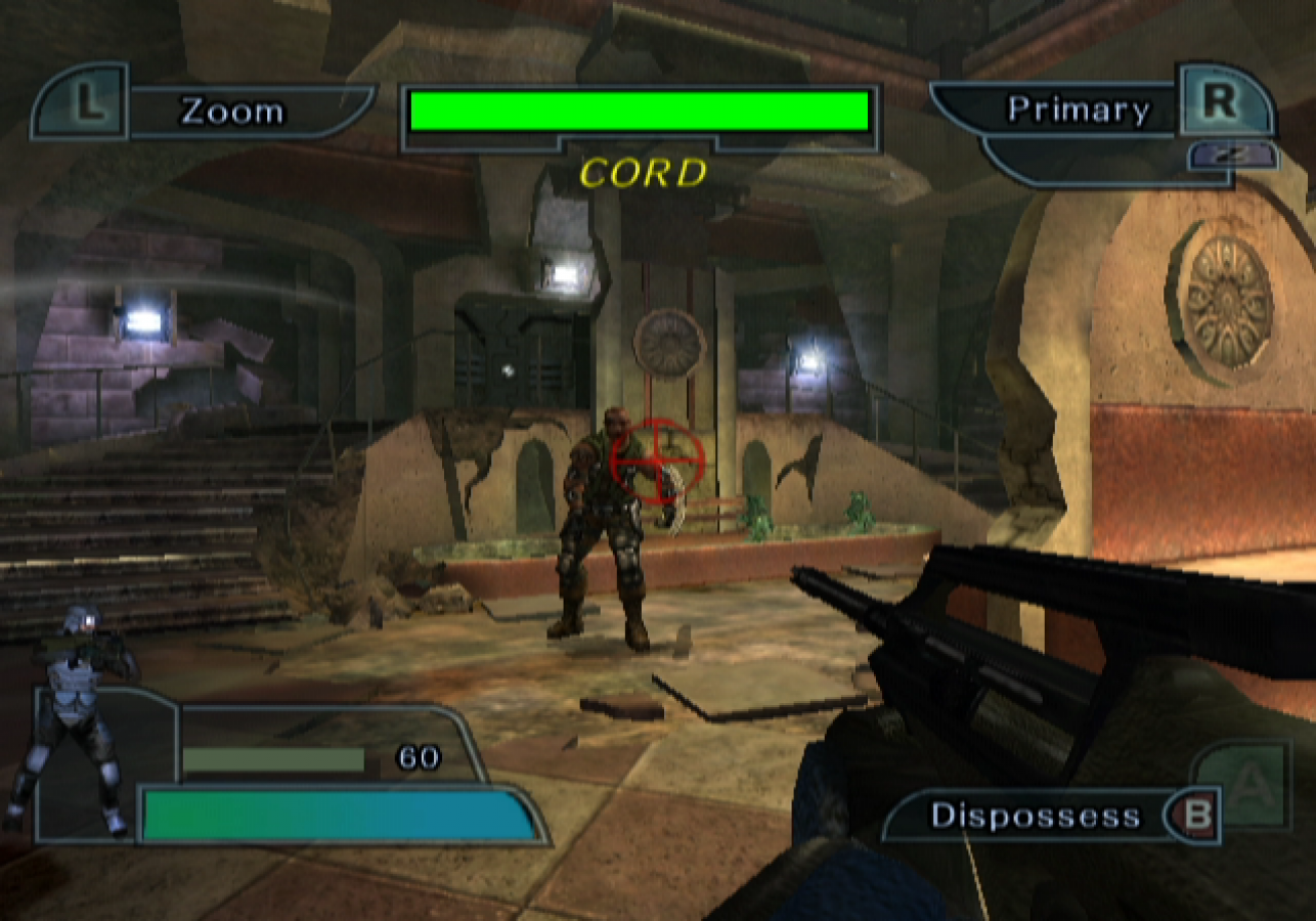 Geist gameplay for GameCube (GC) first-person action-adventure shooter video game