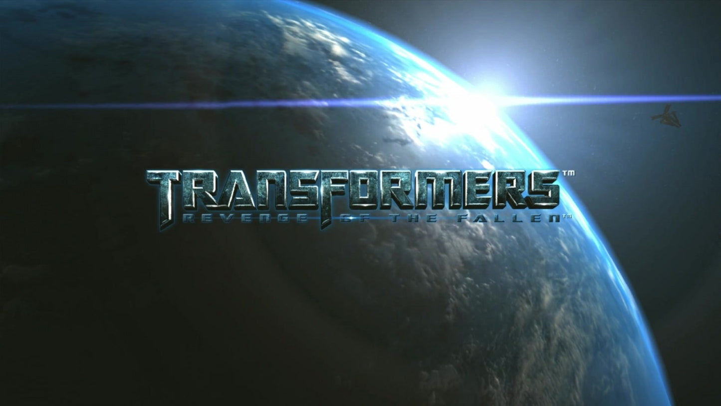 Transformers: Revenge of the Fallen start screen for Xbox 360 (X360) action-adventure superhero video game