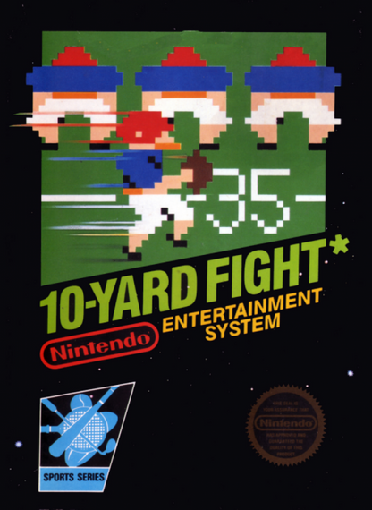 10-Yard Fight cover art for Nintendo Entertainment System (NES) video game