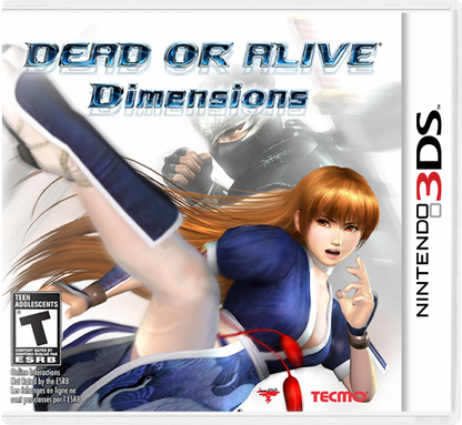 Dead or Alive: Dimensions cover art for Nintendo 3DS (3DS) fighting video game