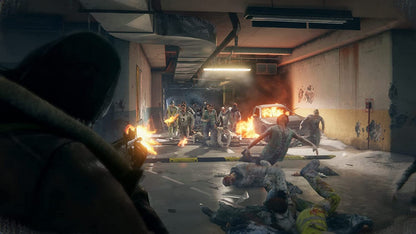 World War Z Nintendo Switch inspired design featuring cooperative zombie survival shooter aesthetic massive swarms of undead intense firefights class based teamwork global outbreak scenarios fast paced action cinematic horror gameplay presentation gameplay 