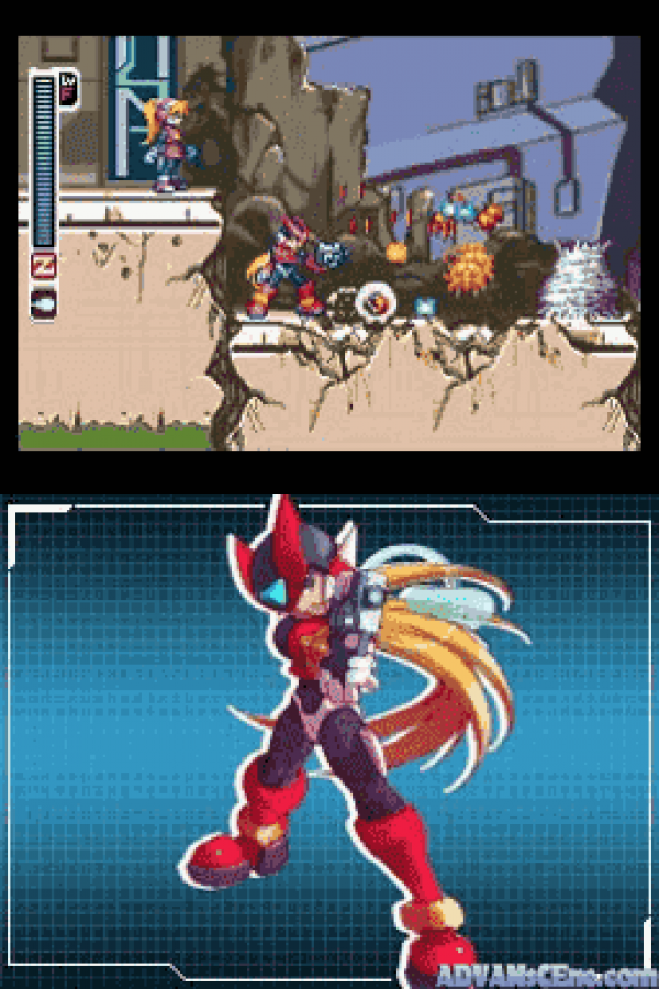 Megaman Zero: Collection gameplay for Nintendo DS (DS) video game