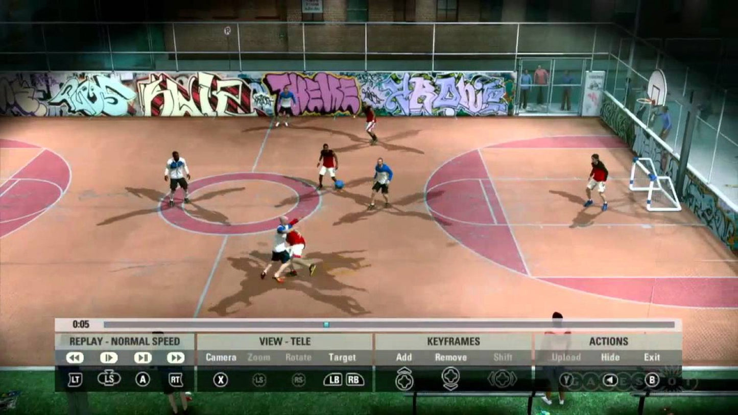 FIFA Street Xbox 360 for sports video game fans featuring arcade style street soccer gameplay fast paced matches trick moves freestyle skills authentic international players multiplayer competition vibrant urban environments and exciting football action collectible gaming appeal gameplay