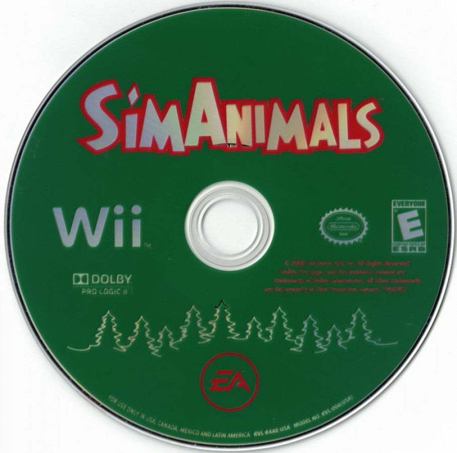 SimAnimals – Nintendo Wii (Wii) animal life simulation adventure video game disc