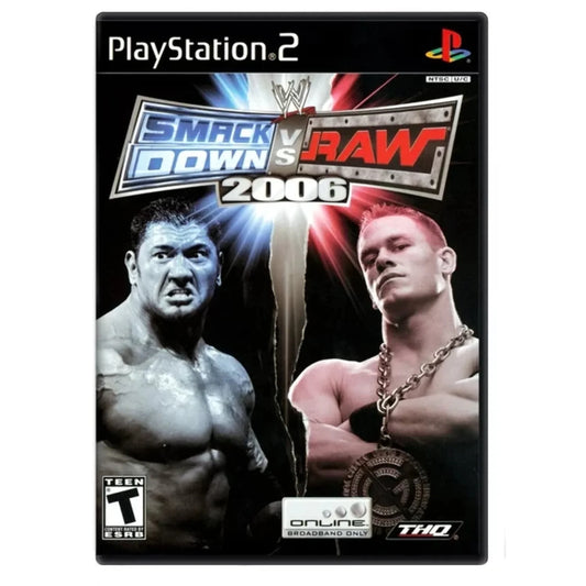 WWE SmackDown vs. Raw 2006 cover art for PlayStation 2 (PS2) video game