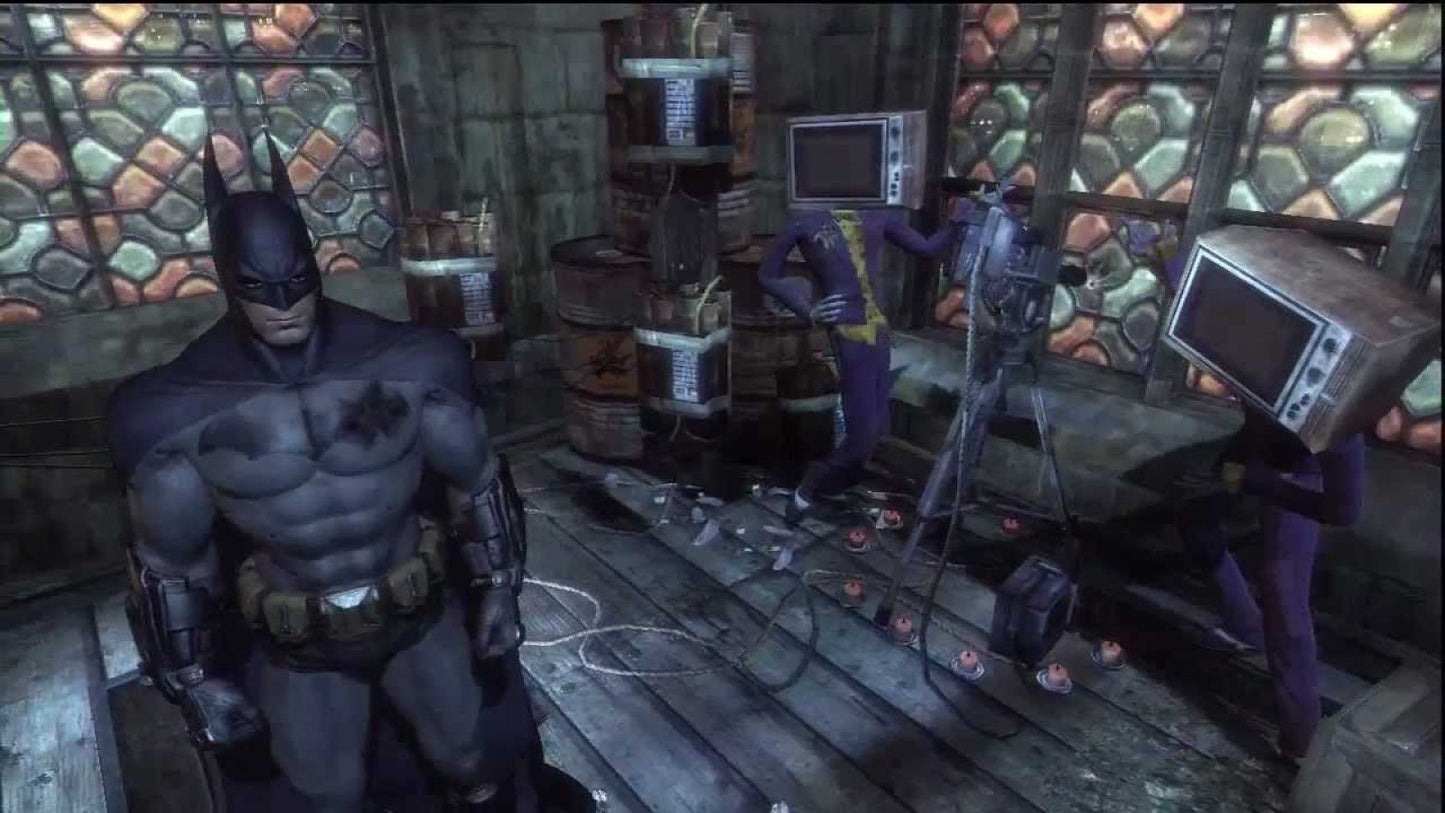 Batman Arkham Asylum & Batman Arkham City Dual Pack Greatest Hits PlayStation 3 PS3 video game, action adventure bundle, superhero combat and stealth gameplay, console title Arkham City gameplay screenshot