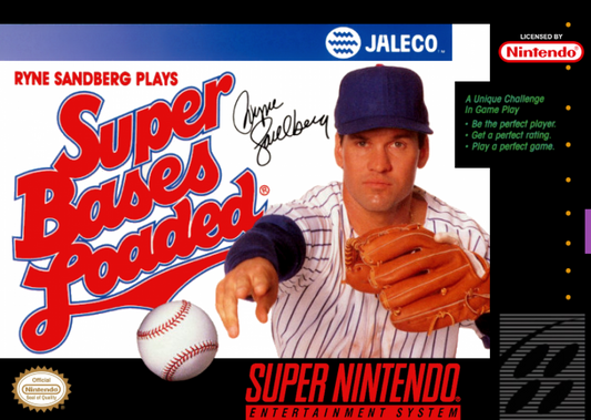 Super Bases Loaded cover art for Super Nintendo Entertainment System (SNES) video game