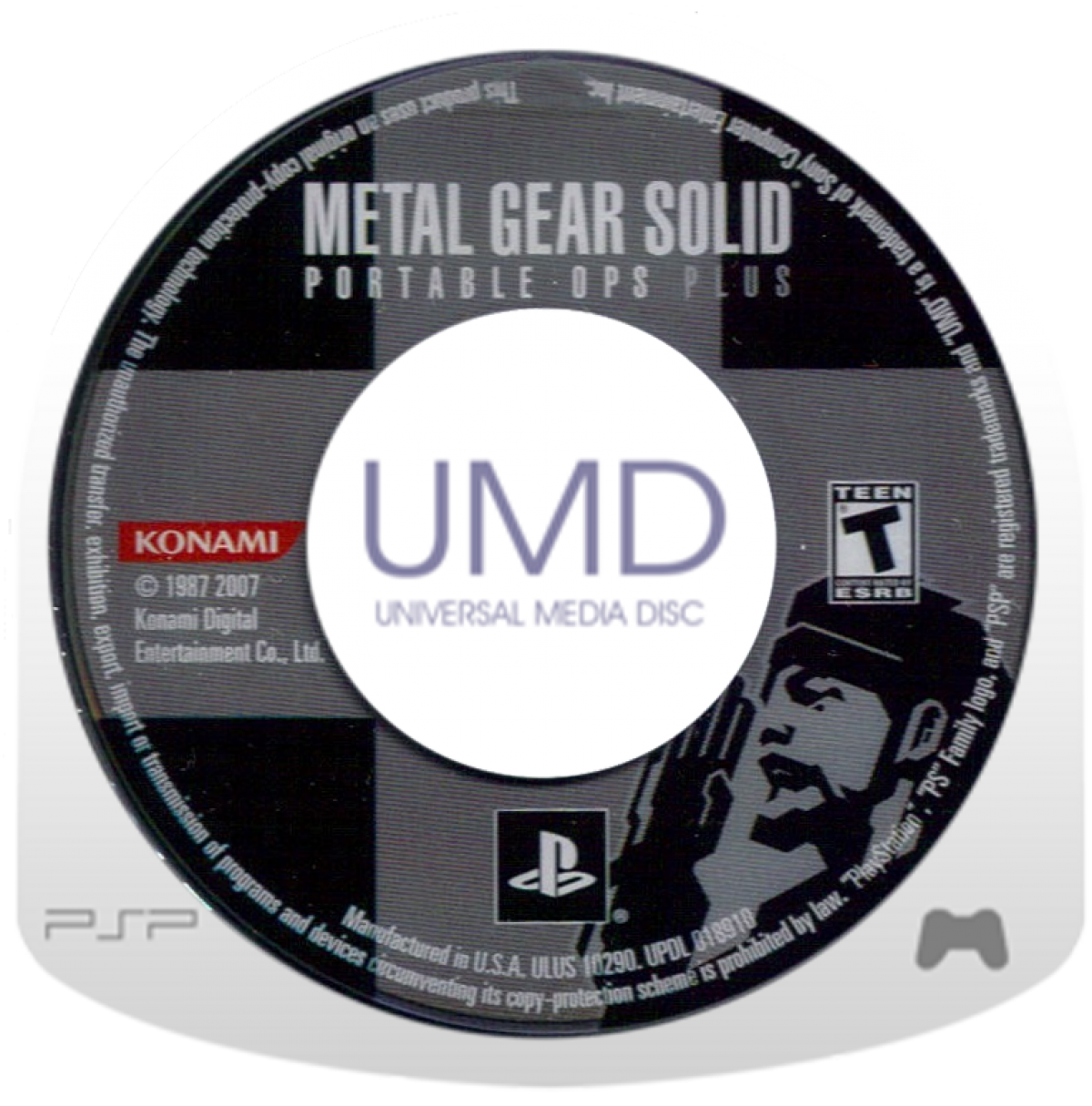 Metal Gear Solid: Portable Ops Plus for PlayStation Portable (PSP) at Gamers INC, featuring the standalone expansion to the tactical stealth hit that focuses on an enhanced multiplayer experience and the "Infinity Mission" mode, allowing you to recruit a massive army of unique soldiers—including legendary series characters—to build the ultimate Foxhound unit in Hideo Kojima’s portable military epic UMD 