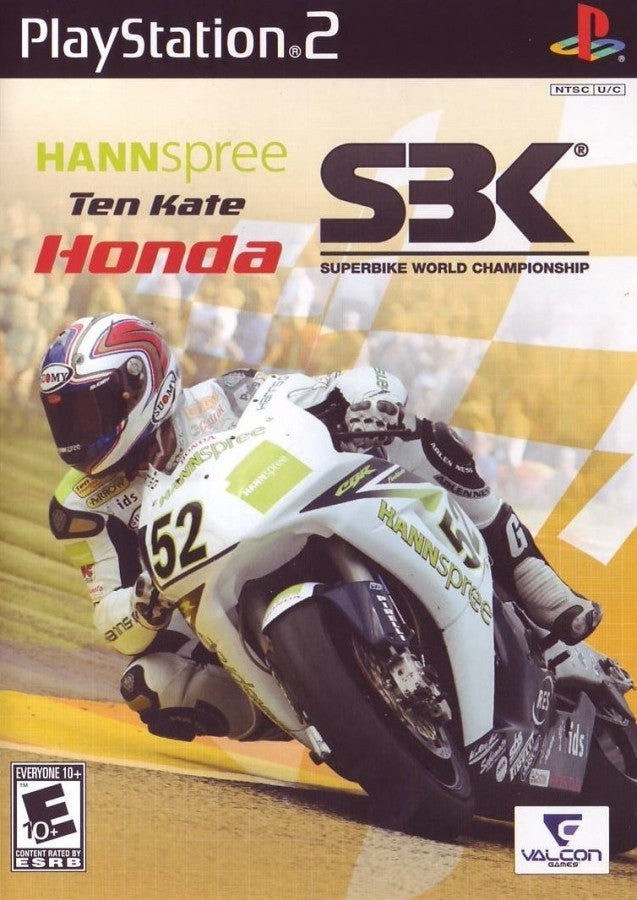 Hannspree Ten Kate Honda SBK Superbike World Championship cover art for PlayStation 2 (PS2) video game