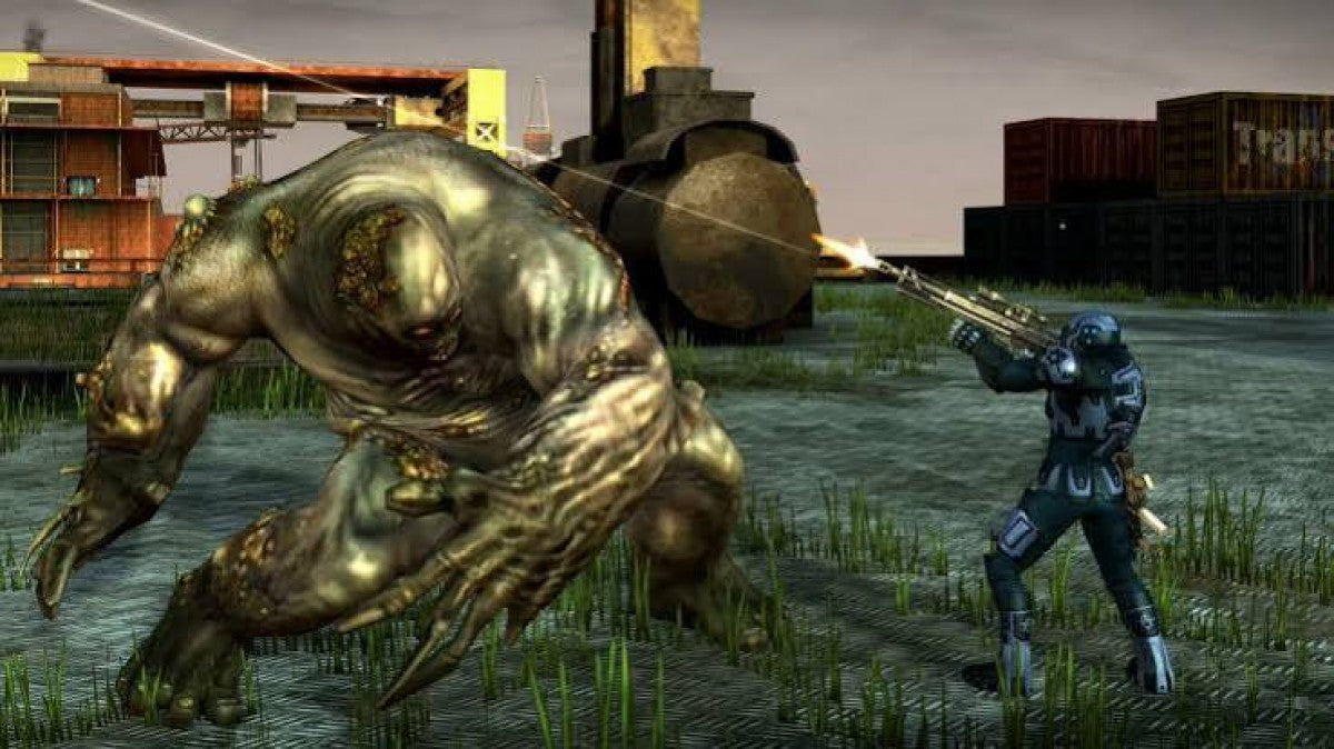 Crackdown 2 Xbox 360 video game featuring open world action gameplay superpowered agent combat Pacific City exploration explosive weapons vehicle driving criminal gangs mutant enemies co-op multiplayer missions and classic Xbox 360 gameplay retro video game collection collectible gaming appeal gameplay