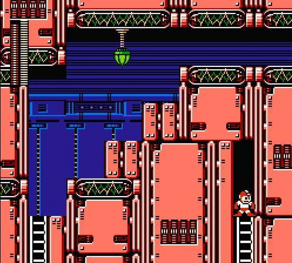 Mega Man 4 cartridge for the Nintendo Entertainment System featuring the classic blue robot hero battling Dr. Wily in a retro 8-bit side-scrolling action platformer gameplay