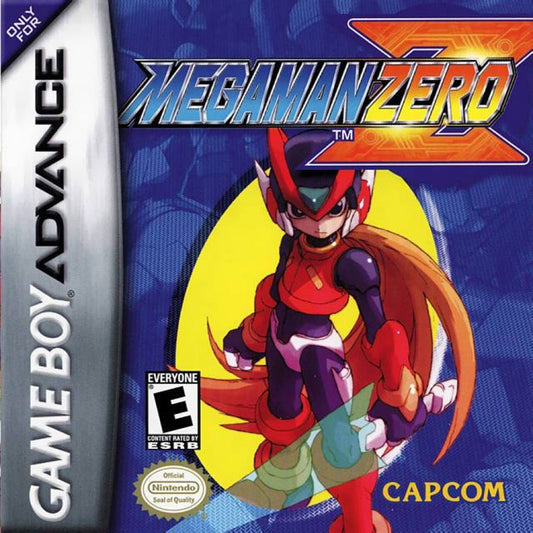 Mega Man Zero cover art for Game Boy Advance (GBA) video game