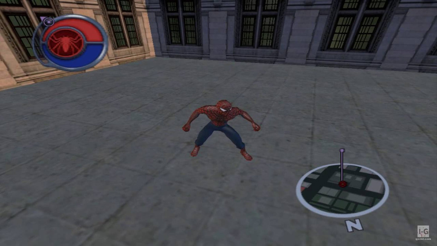 Spider-Man 2 Nintendo GameCube open-world action-adventure web-swinging combat missions based on the film Doctor Octopus villain gameplay