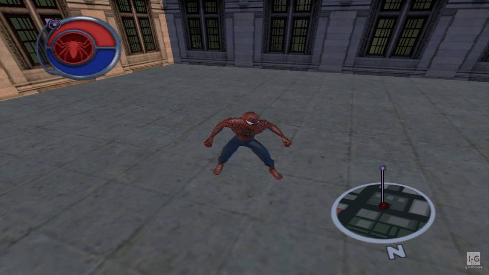 Spider-Man 2 Nintendo GameCube open-world action-adventure web-swinging combat missions based on the film Doctor Octopus villain gameplay