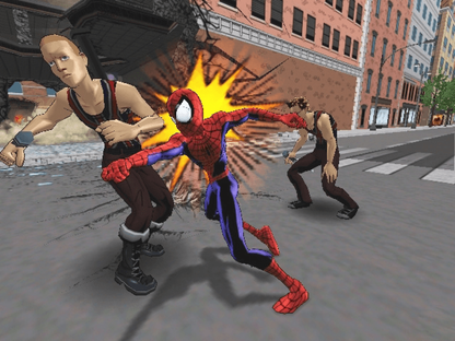 Ultimate Spider-Man Xbox XBOX for action adventure video game fans featuring open world superhero gameplay web swinging exploration intense combat missions Marvel characters Venom storyline comic book inspired visuals city traversal special abilities cinematic storytelling collectible gaming appeal gameplay
